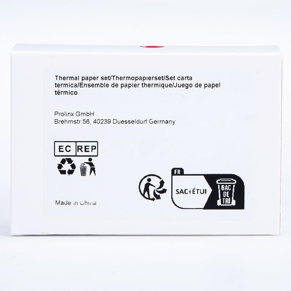 Semi-Transparent Sticker Thermal Paper, Self-Adhesive for for  M02/M02 Pro/M02S/M03 Mini Pocket Printer，50Mm X 2.5M, Diameter 30Mm, 3 Rolls